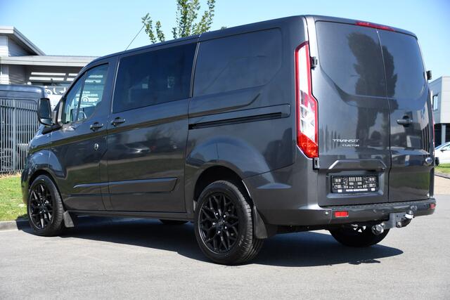 Ford TRANSIT CUSTOM 300 2.0 TDCI L1H1 Limited DC PB Edition Camera, Cruise, Carplay, LED, Leder, 2 x Schuifdeur, Stoelverwarming, Sensoren, Automaat, Uniek!