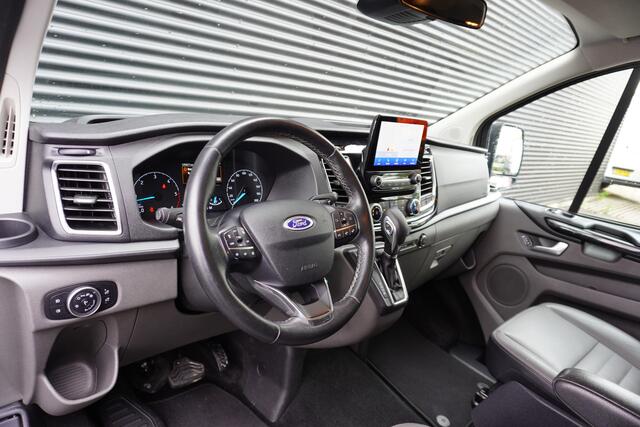 Ford TRANSIT CUSTOM 300170pk AutomatI L2H1 Limited Dubbele cabine Raptor 5 persoons Leder Trekhaak Apple Carplay camera Navigatie