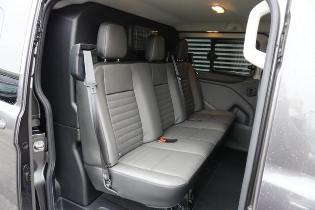 Ford TRANSIT CUSTOM 300170pk AutomatI L2H1 Limited Dubbele cabine Raptor 5 persoons Leder Trekhaak Apple Carplay camera Navigatie