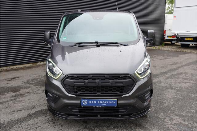 Ford TRANSIT CUSTOM 300170pk AutomatI L2H1 Limited Dubbele cabine Raptor 5 persoons Leder Trekhaak Apple Carplay camera Navigatie