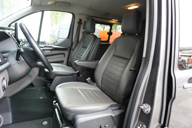 Ford TRANSIT CUSTOM 300170pk AutomatI L2H1 Limited Dubbele cabine Raptor 5 persoons Leder Trekhaak Apple Carplay camera Navigatie