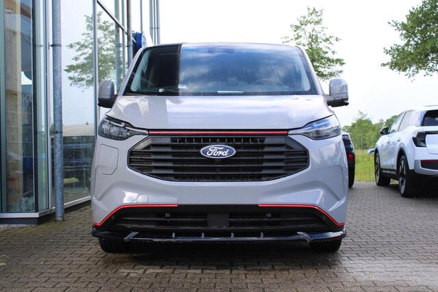 Ford TRANSIT CUSTOM 320 2.5 PHEV L2H1 Grey Platinum DC | Dubbele Cabine | Rijklaar | Dubbele zijschuifdeur | Dual-zone automatische airconditioning | Privacy glass | Groot middenconsole | Trekhaakvoorbereiding | Centrale dubbele vergrendeling | Driver Assistent Pack Ultimate | Verwarmbaar stuurwiel | 2 AGM accus | PHEV 1-fase oplaadkabel 10m | Vehicle Integration System