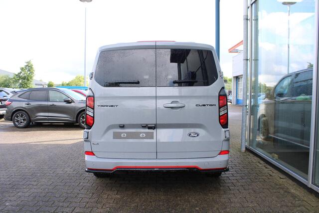 Ford TRANSIT CUSTOM 320 2.5 PHEV L2H1 Grey Platinum DC | Dubbele Cabine | Rijklaar | Dubbele zijschuifdeur | Dual-zone automatische airconditioning | Privacy glass | Groot middenconsole | Trekhaakvoorbereiding | Centrale dubbele vergrendeling | Driver Assistent Pack Ultimate | Verwarmbaar stuurwiel | 2 AGM accus | PHEV 1-fase oplaadkabel 10m | Vehicle Integration System