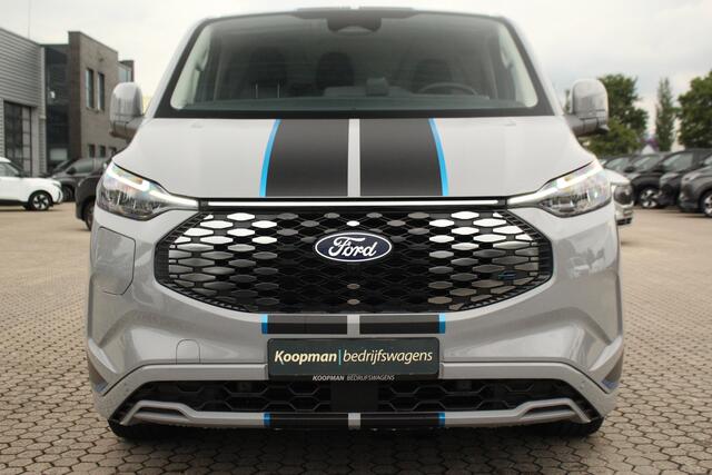 Ford TRANSIT CUSTOM E-Transit 320 L1H1 Sport | 71kWh | 160kW/218pk | Trekgewicht 2300kg | Driver Assist | Adap. Cruise | Stoel+Stuurverw. | Camera | Carplay/Android | Lease 788,- p/m