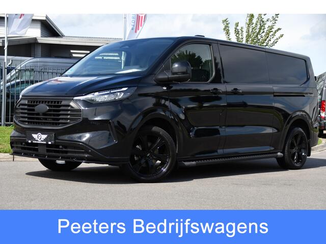 Ford TRANSIT CUSTOM 320 2.0 TDCI L2H1 Limited Black Edition Adaptieve Cruise, Camera, Carplay, 2 x Schuifdeur, 170pk, Automaat, Sensoren, Trekhaak, Stoelverwarming, Multimedia, Uniek!