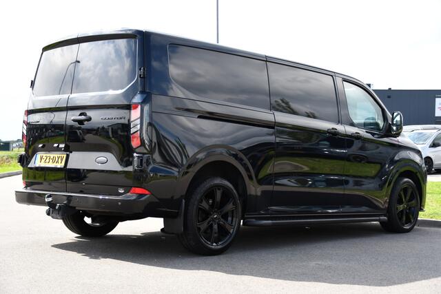Ford TRANSIT CUSTOM 320 2.0 TDCI L2H1 Limited Black Edition Adaptieve Cruise, Camera, Carplay, 2 x Schuifdeur, 170pk, Automaat, Sensoren, Trekhaak, Stoelverwarming, Multimedia, Uniek!