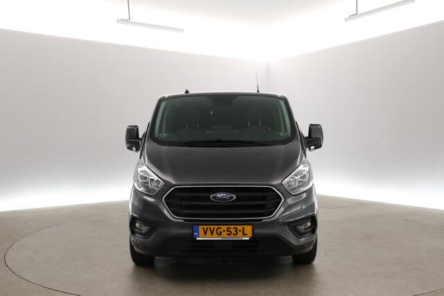 Ford TRANSIT CUSTOM 2.0 TDCI L2H1 Limited 170PK | Dubbele Cabine | Automaat | Airco | Camera | Cruise | 2xSchuifdeur | Trekhaak | Carplay | Parkeersens.