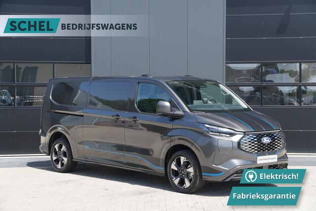 Ford TRANSIT CUSTOM E-Transit 340 L2H1 Sport 71 kWh 218pk - 2x Schuif - ACC - B&O - Navi - Stoel/Stuurverwarming - 360 Camera - Trekhaak - Rijklaar