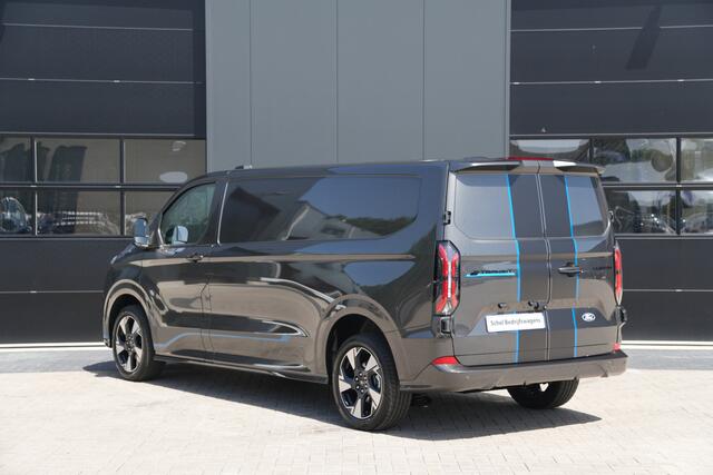 Ford TRANSIT CUSTOM E-Transit 340 L2H1 Sport 71 kWh 218pk - 2x Schuif - ACC - B&O - Navi - Stoel/Stuurverwarming - 360 Camera - Trekhaak - Rijklaar