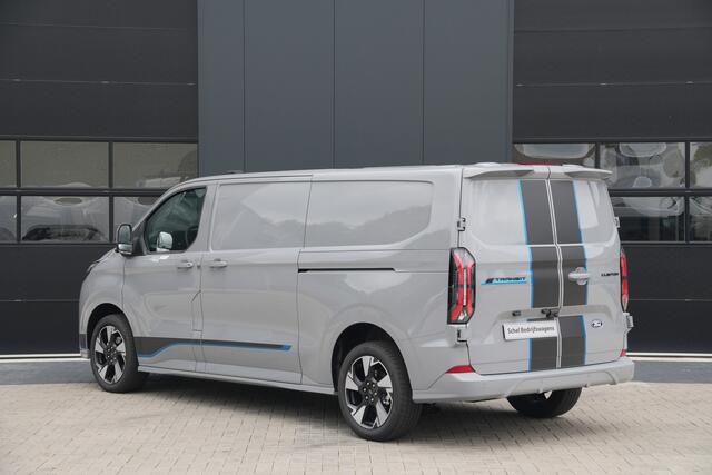 Ford TRANSIT CUSTOM E-Transit 340 L2H1 Sport 71 kWh 218pk - 2x Schuif - ACC - B&O - Navi - Stoel/Stuurverwarming - 360 Camera - Trekhaak - Rijklaar