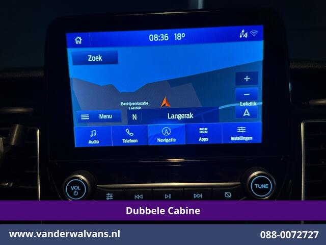 Ford TRANSIT CUSTOM 2.0 TDCI 170pk Automaat L2H1 Dubbele Cabine Limited Euro6 Airco | 5-Zits| Camera | Navigatie | Xenon | Apple Carplay Adaptieve Cruisecontrol, Trekhaak, LM Velgen, Stoelverwarming, Verwarmde Voorruit, Leder Bekleding, Parkeersensoren