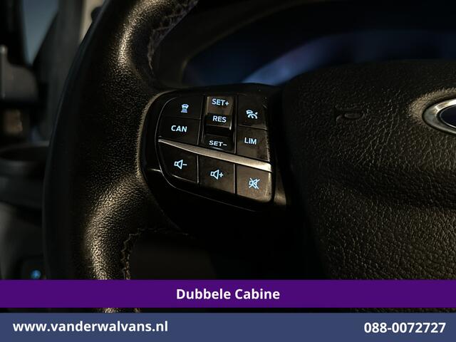 Ford TRANSIT CUSTOM 2.0 TDCI 170pk Automaat L2H1 Dubbele Cabine Limited Euro6 Airco | 5-Zits| Camera | Navigatie | Xenon | Apple Carplay Adaptieve Cruisecontrol, Trekhaak, LM Velgen, Stoelverwarming, Verwarmde Voorruit, Leder Bekleding, Parkeersensoren