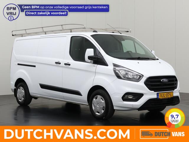 Ford TRANSIT CUSTOM 2.0TDCI 130PK Lang | 2xSchuifdeur | Imperiaal | Trekhaak | Multimedia | Camera | Airco | Cruise | 3-Zits