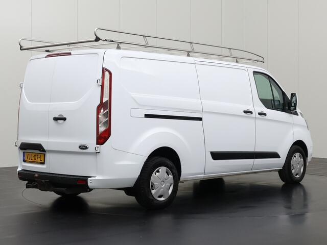 Ford TRANSIT CUSTOM 2.0TDCI 130PK Lang | 2xSchuifdeur | Imperiaal | Trekhaak | Multimedia | Camera | Airco | Cruise | 3-Zits