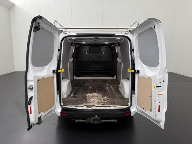 Ford TRANSIT CUSTOM 2.0TDCI 130PK Lang | 2xSchuifdeur | Imperiaal | Trekhaak | Multimedia | Camera | Airco | Cruise | 3-Zits