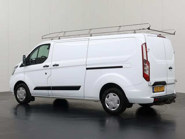 Ford TRANSIT CUSTOM 2.0TDCI 130PK Lang | 2xSchuifdeur | Imperiaal | Trekhaak | Multimedia | Camera | Airco | Cruise | 3-Zits