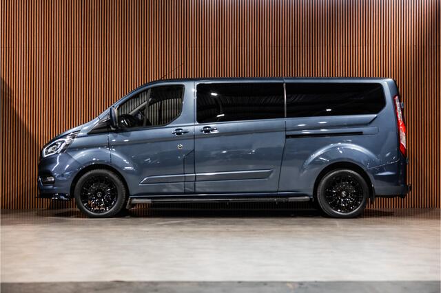 Ford TRANSIT CUSTOM 320 2.0 TDCI L2H1 Platinum Edition DC | Bi-Xenon | Navigatie | CarPlay | Camera | Lederen bekleding | Stoelverwarming | L+R Schuifdeur | DAB | Dubbel cabine | Nieuwe APK | Euro 6