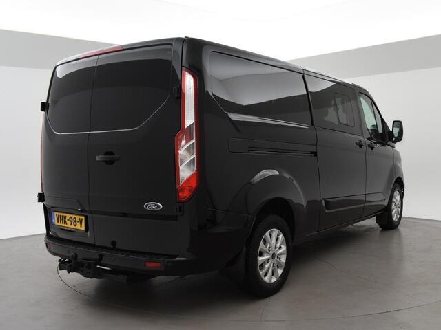 Ford TRANSIT CUSTOM 2.0 TDCI 170 PK AUT. LIMITED DUBBEL CABINE + ADAPTIVE CRUISE | 2 SCHUIFDEUREN | LEDER | XENON | TREKHAAK