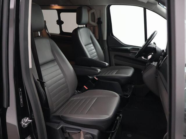 Ford TRANSIT CUSTOM 2.0 TDCI 170 PK AUT. LIMITED DUBBEL CABINE + ADAPTIVE CRUISE | 2 SCHUIFDEUREN | LEDER | XENON | TREKHAAK
