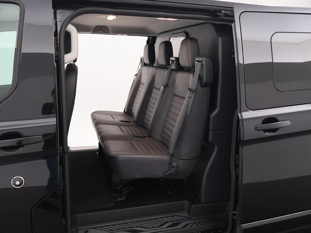 Ford TRANSIT CUSTOM 2.0 TDCI 170 PK AUT. LIMITED DUBBEL CABINE + ADAPTIVE CRUISE | 2 SCHUIFDEUREN | LEDER | XENON | TREKHAAK
