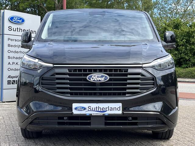 Ford TRANSIT CUSTOM 320 2.5 PHEV L2H1 Black Platinum DC 233pk | Dubbele cabine leder | DEMO | Full led | Dubbele zij-schuifdeur | Full options