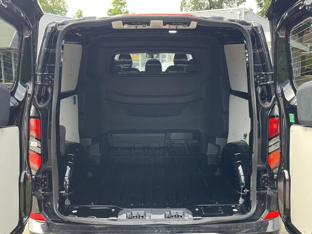 Ford TRANSIT CUSTOM 320 2.5 PHEV L2H1 Black Platinum DC 233pk | Dubbele cabine leder | DEMO | Full led | Dubbele zij-schuifdeur | Full options