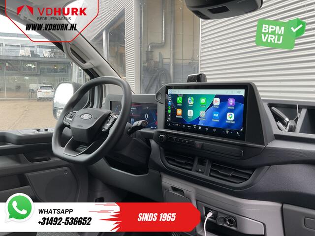 Ford TRANSIT CUSTOM E-Transit 340 L2 Trend 71 kWh 380 km WLTP LED/ Standkachel/ Stoelverw./ Carplay/ Camera/ PDC/ Climate/ Cruise/ Trekhaak