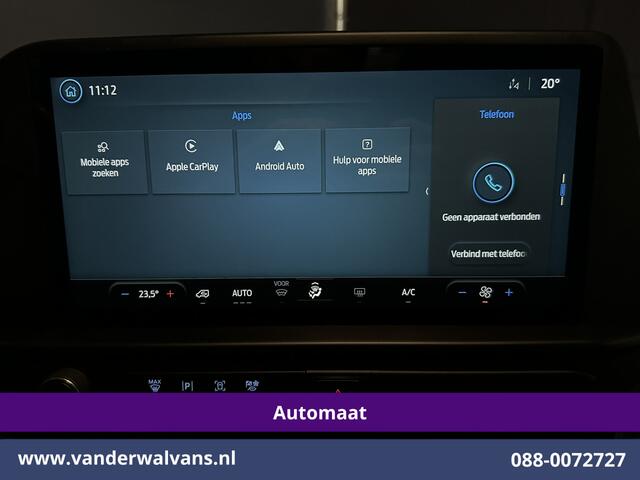 Ford TRANSIT CUSTOM 2.0 TDCI 136pk Automaat L1H1 Euro6 Airco | Camera | LED | Apple Carplay | Cruisecontrol | 2740kg Trekhaak Android Auto, Verwarmde voorruit, Parkeersensoren, Bijrijdersbank