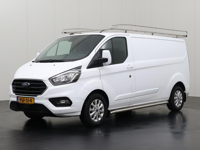 Ford TRANSIT CUSTOM 2.0TDCI 130PK Lang Limited | Imperiaal | Trekhaak | Navigatie | Camera | Multimedia | Airco | Cruise | 3-Zits | Betimmering