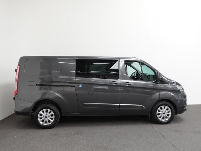 Ford TRANSIT CUSTOM 300 2.0 TDCI L2H1 Limited Dubbele Cabine Navi Airco 2 Schuifdeuren Trekhaak PDC voor & achter Carplay DAB