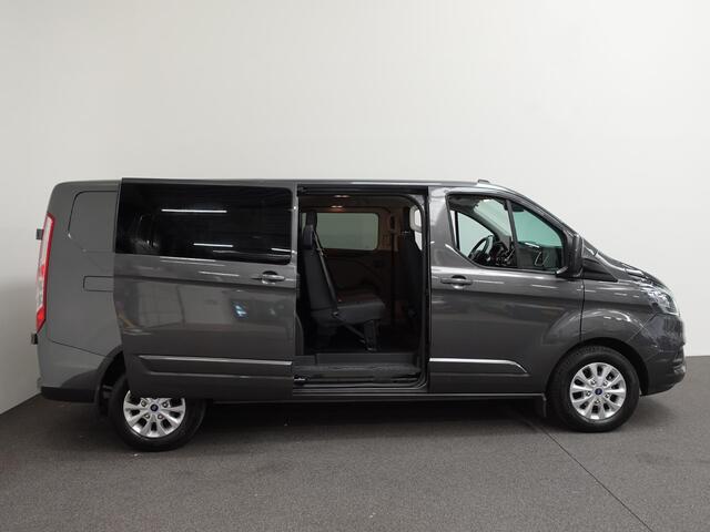 Ford TRANSIT CUSTOM 300 2.0 TDCI L2H1 Limited Dubbele Cabine Navi Airco 2 Schuifdeuren Trekhaak PDC voor & achter Carplay DAB