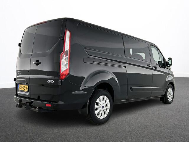 Ford TRANSIT CUSTOM 300 2.0 TDCI L2H1 Limited Dubbele cabine Automaat Navigatie Airco 2x Schuifdeuren Trekhaak Parkeersensoren Carplay