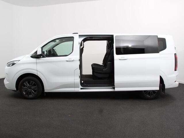 Ford TRANSIT CUSTOM e-Transit 340 L2H1 Limited 65 kWh 8 persoons Adaptieve cruise control Airco Lichtmetalen Velgen Extra getint glas Camera Navigatie Apple Carplay/ Android Auto