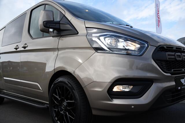 Ford TRANSIT CUSTOM 320 2.0 TDCI L2H1 Limited DC Raptor Edition Camera, Adaptieve Cruise, Carplay, 170PK, Automaat, PDC, 2 x Schuifdeur, Stoelverwarming, Uniek!