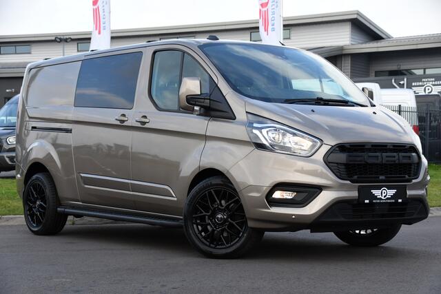 Ford TRANSIT CUSTOM 320 2.0 TDCI L2H1 Limited DC Raptor Edition Camera, Adaptieve Cruise, Carplay, 170PK, Automaat, PDC, 2 x Schuifdeur, Stoelverwarming, Uniek!
