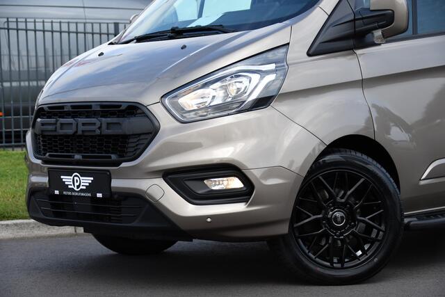 Ford TRANSIT CUSTOM 320 2.0 TDCI L2H1 Limited DC Raptor Edition Camera, Adaptieve Cruise, Carplay, 170PK, Automaat, PDC, 2 x Schuifdeur, Stoelverwarming, Uniek!