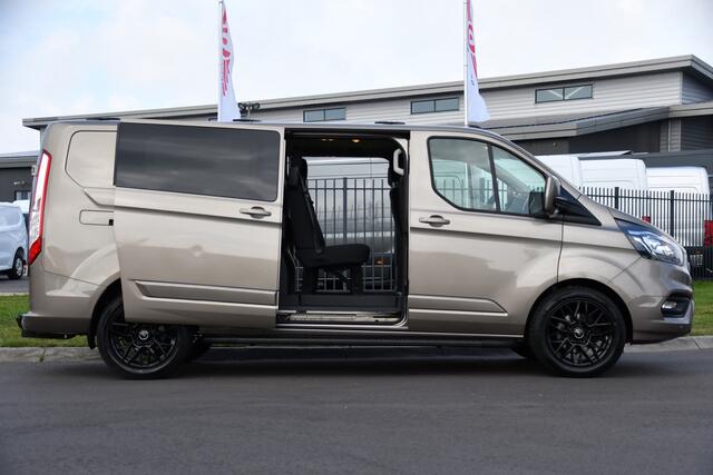 Ford TRANSIT CUSTOM 320 2.0 TDCI L2H1 Limited DC Raptor Edition Camera, Adaptieve Cruise, Carplay, 170PK, Automaat, PDC, 2 x Schuifdeur, Stoelverwarming, Uniek!