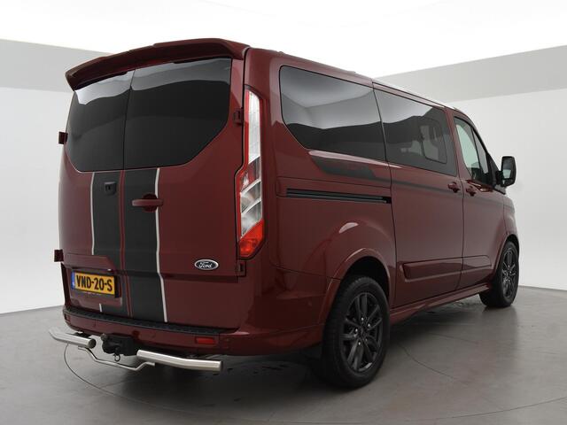 Ford TRANSIT CUSTOM 320 2.0 TDCI 185 PK SPORT AUT. 5-PERS DUBBEL CAB. + 2 SCHUIFDEUREN | TREKHAAK | CARPLAY | STOELVERW.