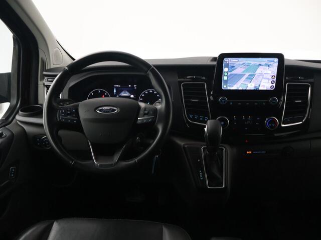 Ford TRANSIT CUSTOM 320 2.0 TDCI 185 PK SPORT AUT. 5-PERS DUBBEL CAB. + 2 SCHUIFDEUREN | TREKHAAK | CARPLAY | STOELVERW.