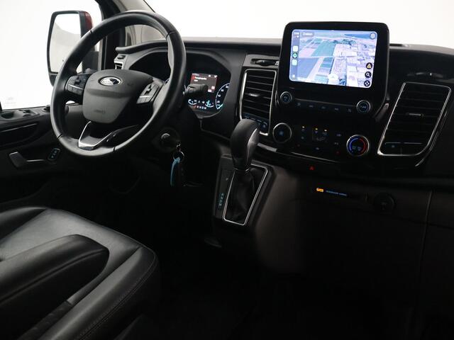 Ford TRANSIT CUSTOM 320 2.0 TDCI 185 PK SPORT AUT. 5-PERS DUBBEL CAB. + 2 SCHUIFDEUREN | TREKHAAK | CARPLAY | STOELVERW.