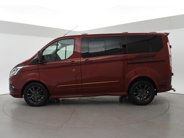 Ford TRANSIT CUSTOM 320 2.0 TDCI 185 PK SPORT AUT. 5-PERS DUBBEL CAB. + 2 SCHUIFDEUREN | TREKHAAK | CARPLAY | STOELVERW.