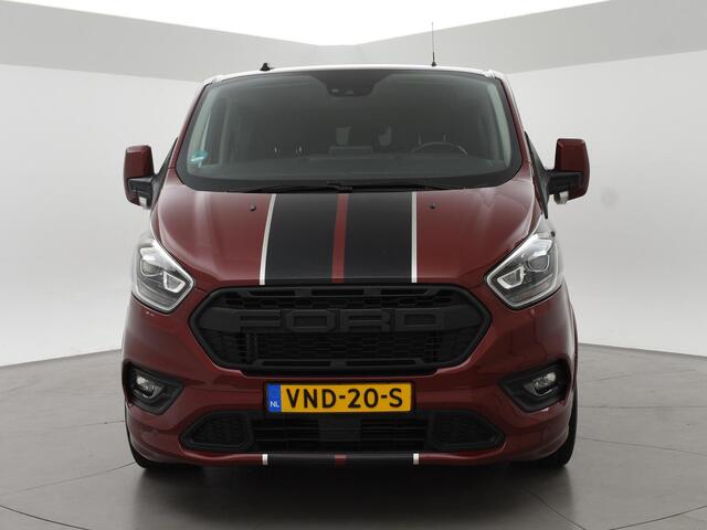 Ford TRANSIT CUSTOM 320 2.0 TDCI 185 PK SPORT AUT. 5-PERS DUBBEL CAB. + 2 SCHUIFDEUREN | TREKHAAK | CARPLAY | STOELVERW.