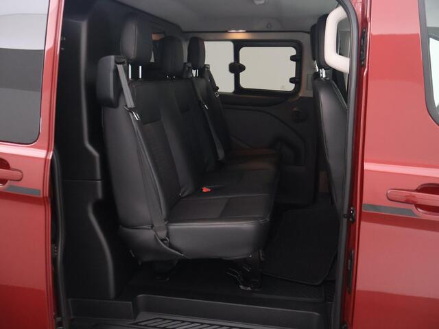 Ford TRANSIT CUSTOM 320 2.0 TDCI 185 PK SPORT AUT. 5-PERS DUBBEL CAB. + 2 SCHUIFDEUREN | TREKHAAK | CARPLAY | STOELVERW.