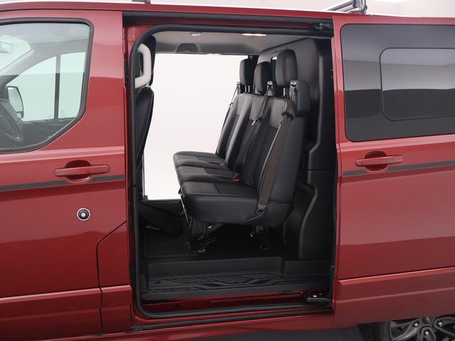 Ford TRANSIT CUSTOM 320 2.0 TDCI 185 PK SPORT AUT. 5-PERS DUBBEL CAB. + 2 SCHUIFDEUREN | TREKHAAK | CARPLAY | STOELVERW.