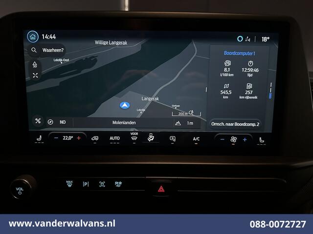 Ford TRANSIT CUSTOM 2.0 TDCI 136pk L1H1 Euro6 Airco | Camera | Navigatie | Apple Carplay | LED | Cruisecontrol Android Auto, Verwarmde voorruit, Parkeersensoren, Stoelverwarming, Bijrijdersbank, 2590kg trekvermogen