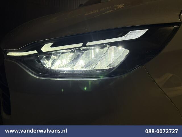 Ford TRANSIT CUSTOM 2.0 TDCI 136pk L2H1 Euro6 Airco | Camera | LED | Apple Carplay | Cruisecontrol | 2500kg Trekhaak LM Velgen, Android Auto, Verwarmde voorruit, Stoelverwarming, Parkeersensoren, Bijrijdersbank