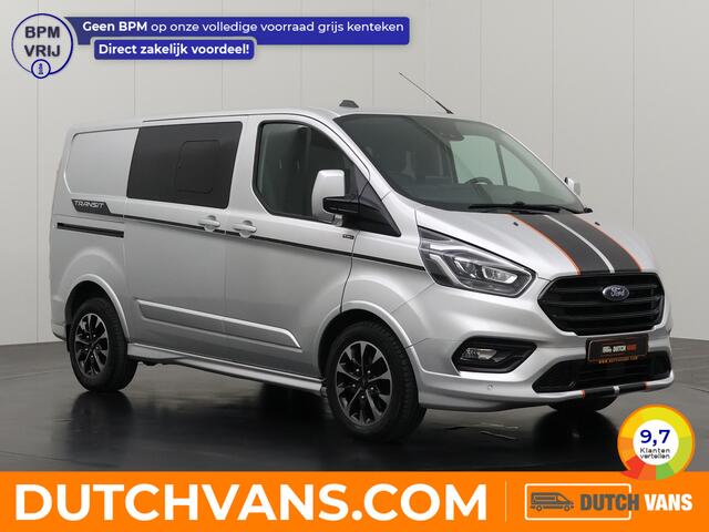 Ford TRANSIT CUSTOM 2.0TDCi 185PK Automaat Sport Dubbele Cabine | 2xSchuifdeur | Navigatie | Camera | Multimedia | Airco | Cruise | Trekhaak