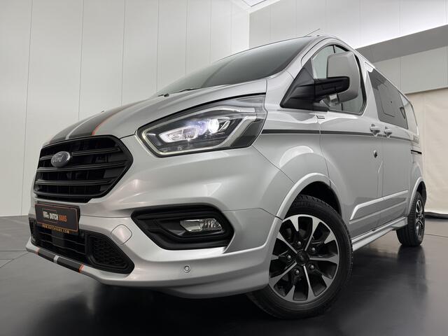 Ford TRANSIT CUSTOM 2.0TDCi 185PK Automaat Sport Dubbele Cabine | 2xSchuifdeur | Navigatie | Camera | Multimedia | Airco | Cruise | Trekhaak