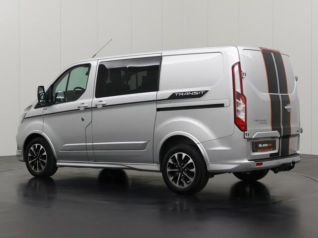 Ford TRANSIT CUSTOM 2.0TDCi 185PK Automaat Sport Dubbele Cabine | 2xSchuifdeur | Navigatie | Camera | Multimedia | Airco | Cruise | Trekhaak