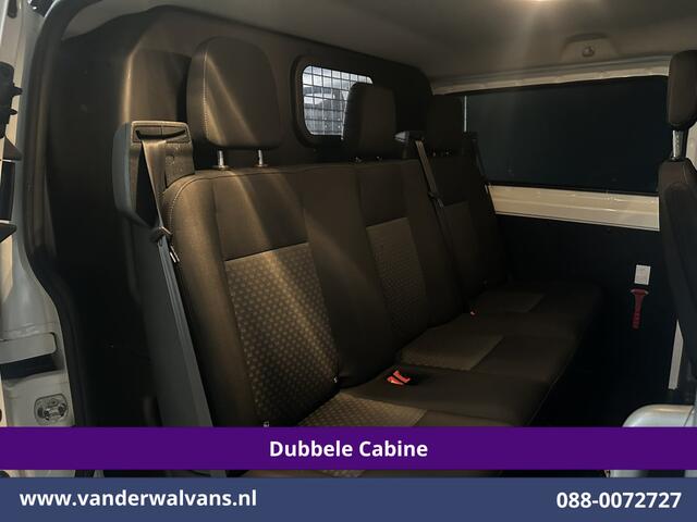 Ford TRANSIT CUSTOM 2.0 TDCI 130pk Automaat L2H1 Dubbele Cabine Euro6 Airco | 6-Zits | Camera | Navigatie | Apple Carplay | LED Android Auto, Adaptieve Cruisecontrol, Stoelverwarming, Verwarmde voorruit, Trekhaak, Achterklep